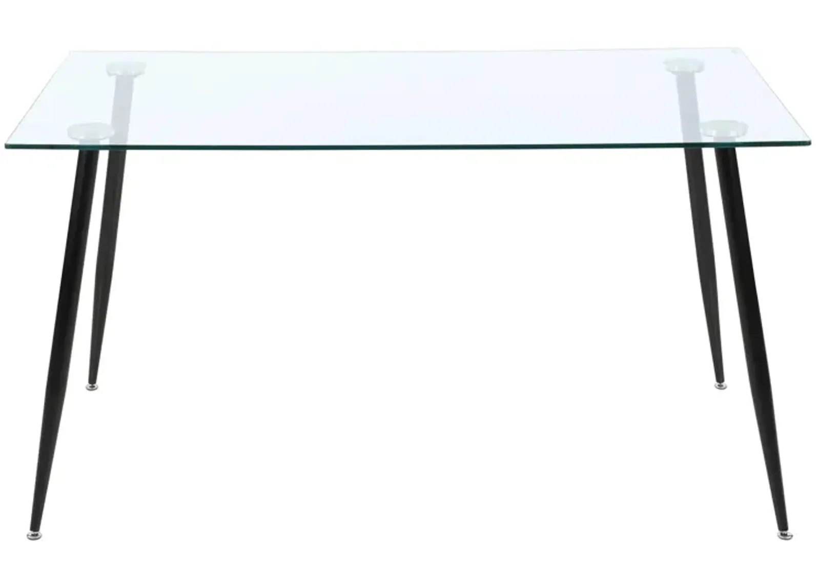 Bertha Dining Table in Black by Chintaly Imports