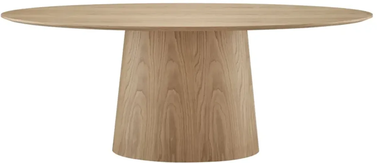 Deodat Oval Table in Oak by EuroStyle