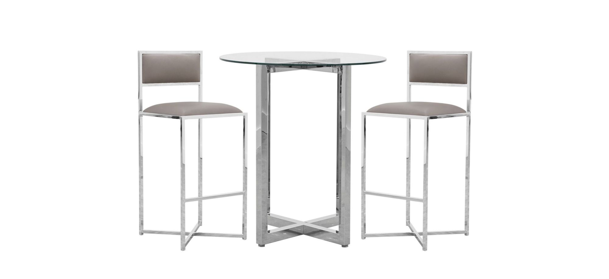 Amalfi Glass Bar Height Dining Table