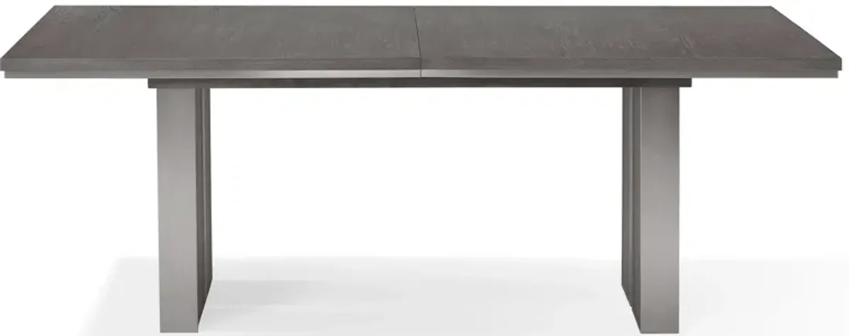 Plata Dining Table w/ Leaf in Thunder Gray by Bellanest