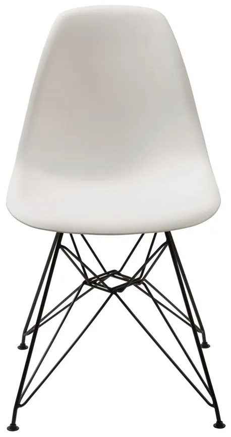 Crossroads Rostock Dining Chair in White by Bellanest