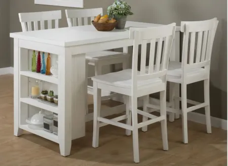 Madaket Counter-Height Dining Table w/ Storage in White by Jofran