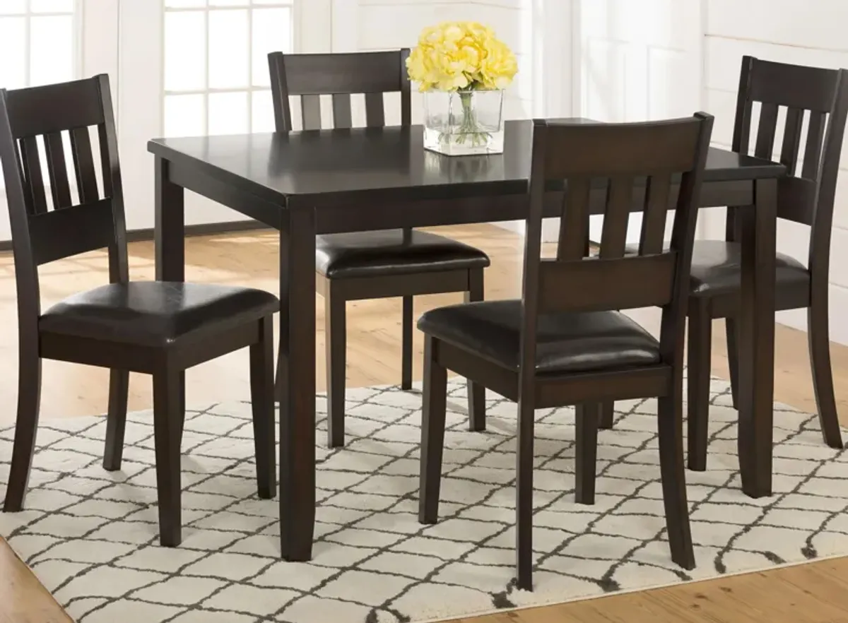 Prairie 5-pc. Dining Set in Dark Brown by Jofran