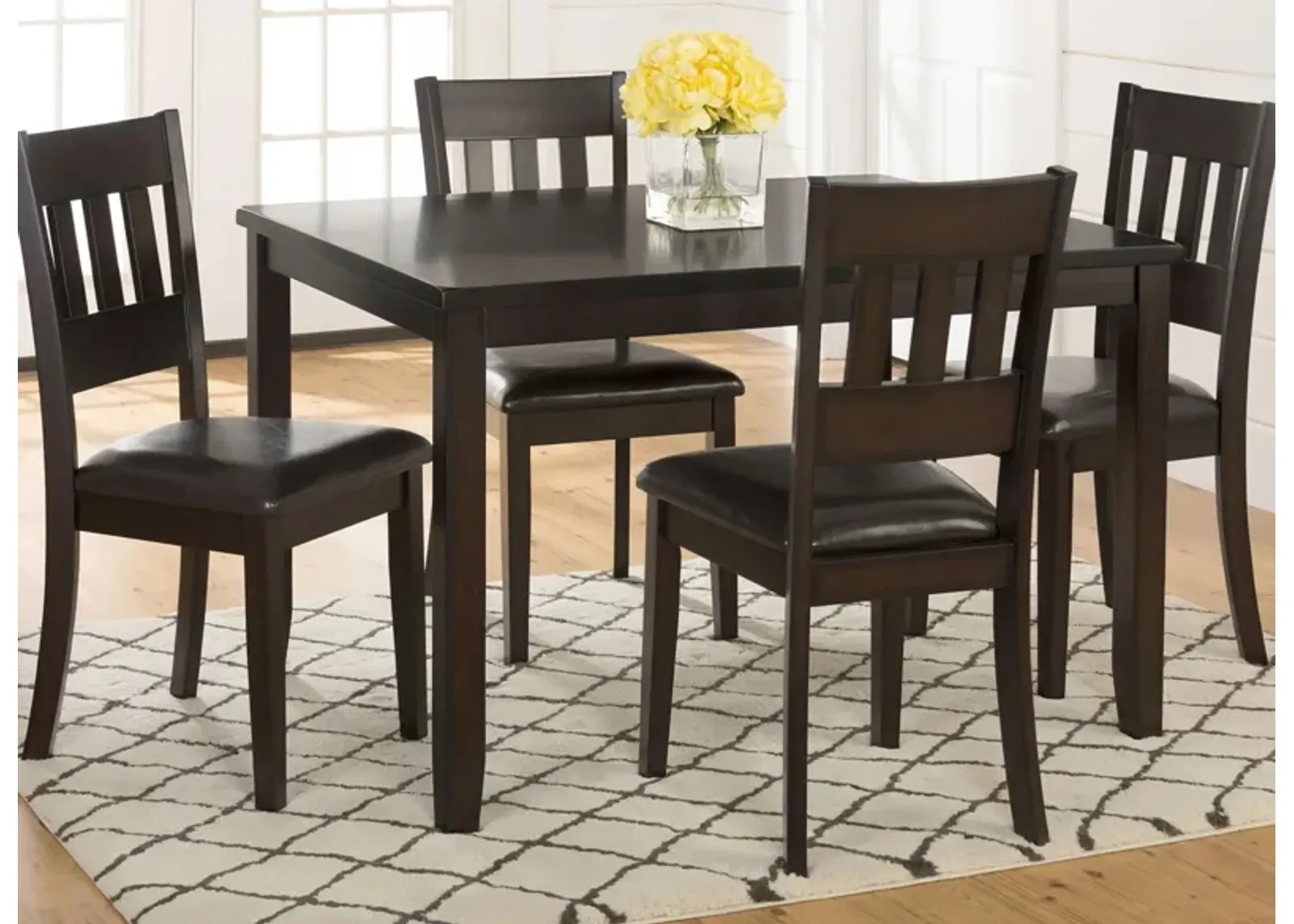 Prairie 5-pc. Dining Set in Dark Brown by Jofran