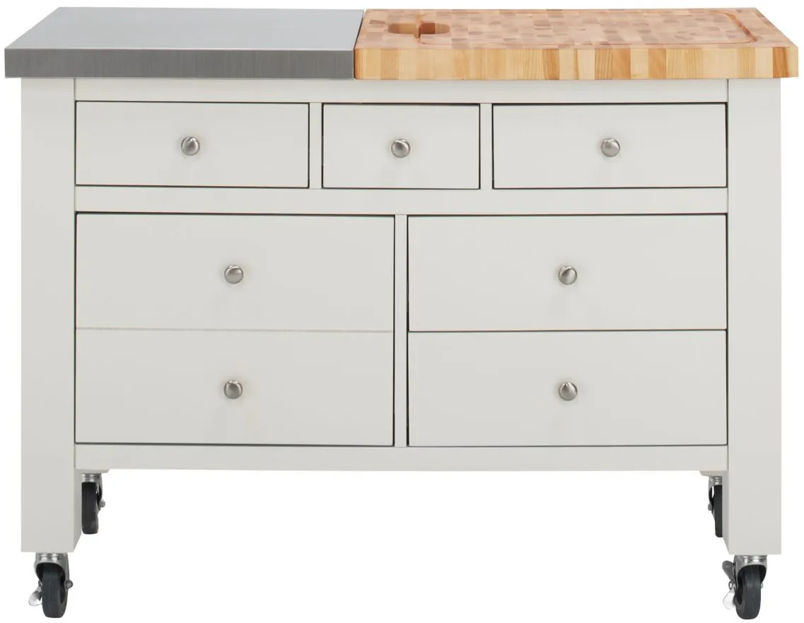 Gourmet Kitchen Island w/ Leaf