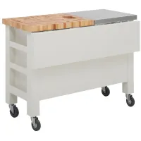 Gourmet Kitchen Island w/ Leaf