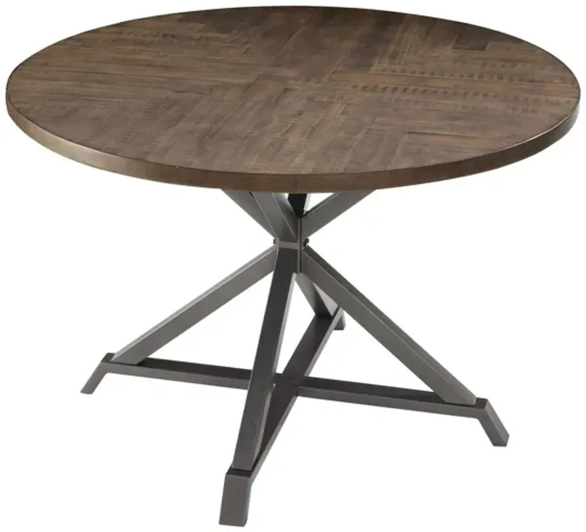 Crawford Round Dining Table in Light Oak by Homelegance