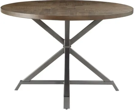 Crawford Round Dining Table in Light Oak by Homelegance
