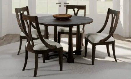 Lin Wood Round Dining Table in LINWOOD by Hekman Furniture Company