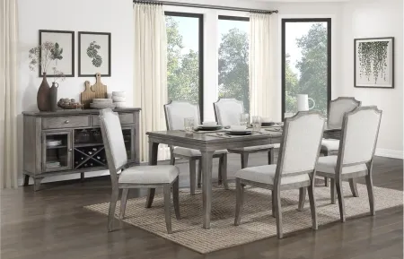 Fallon Dining Room Table in Brown Gray by Homelegance