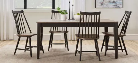 Highgrove Dining Table in Black and Woodtone by Liberty Furniture