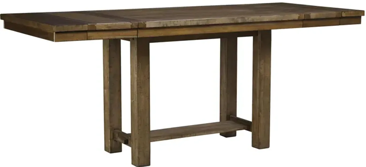 Montana Counter-Height Dining Table w/ Leaves in Grayish Brown by Ashley Furniture