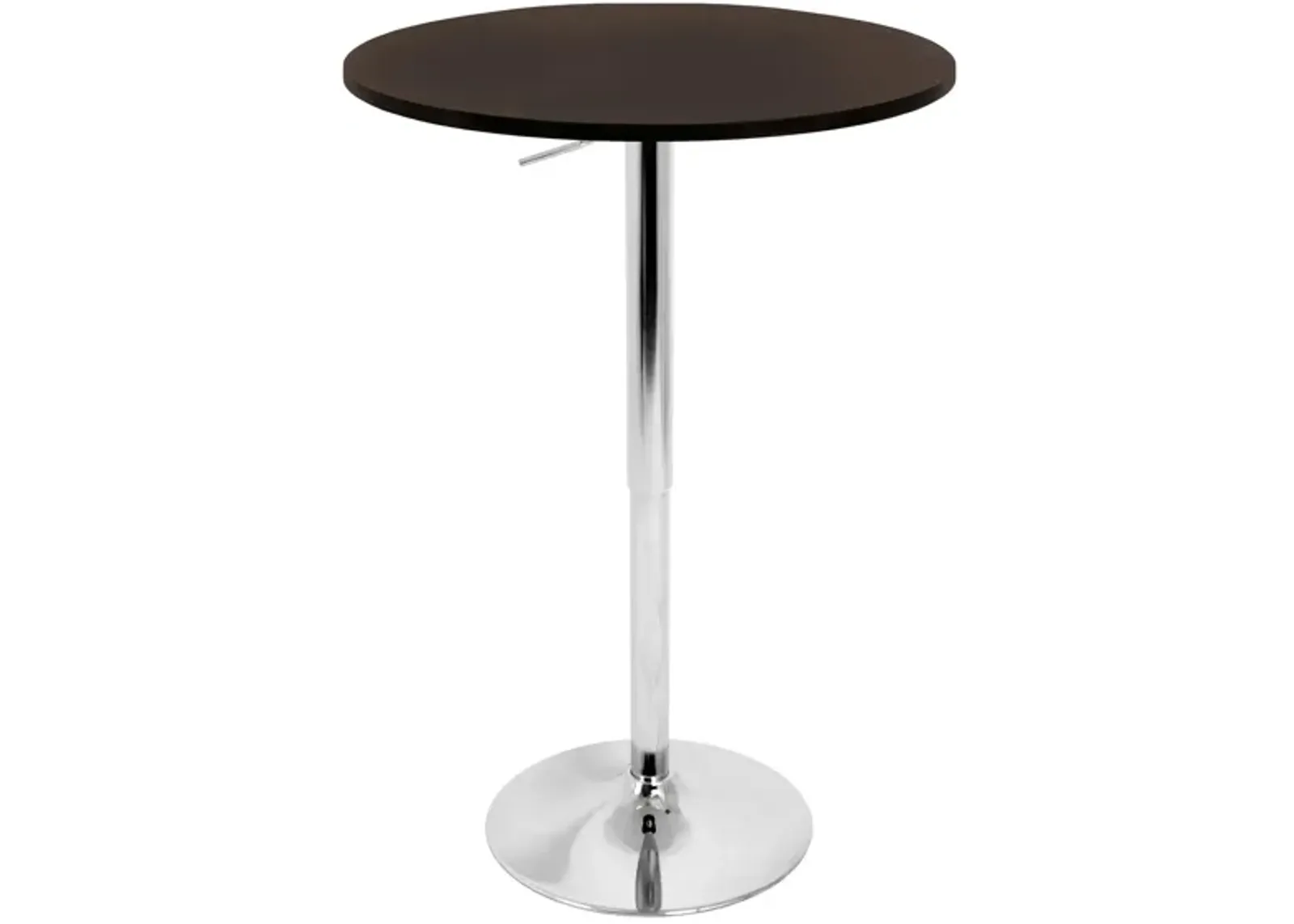 Spokane Adjustable-Height Bar Table in Brown by Lumisource