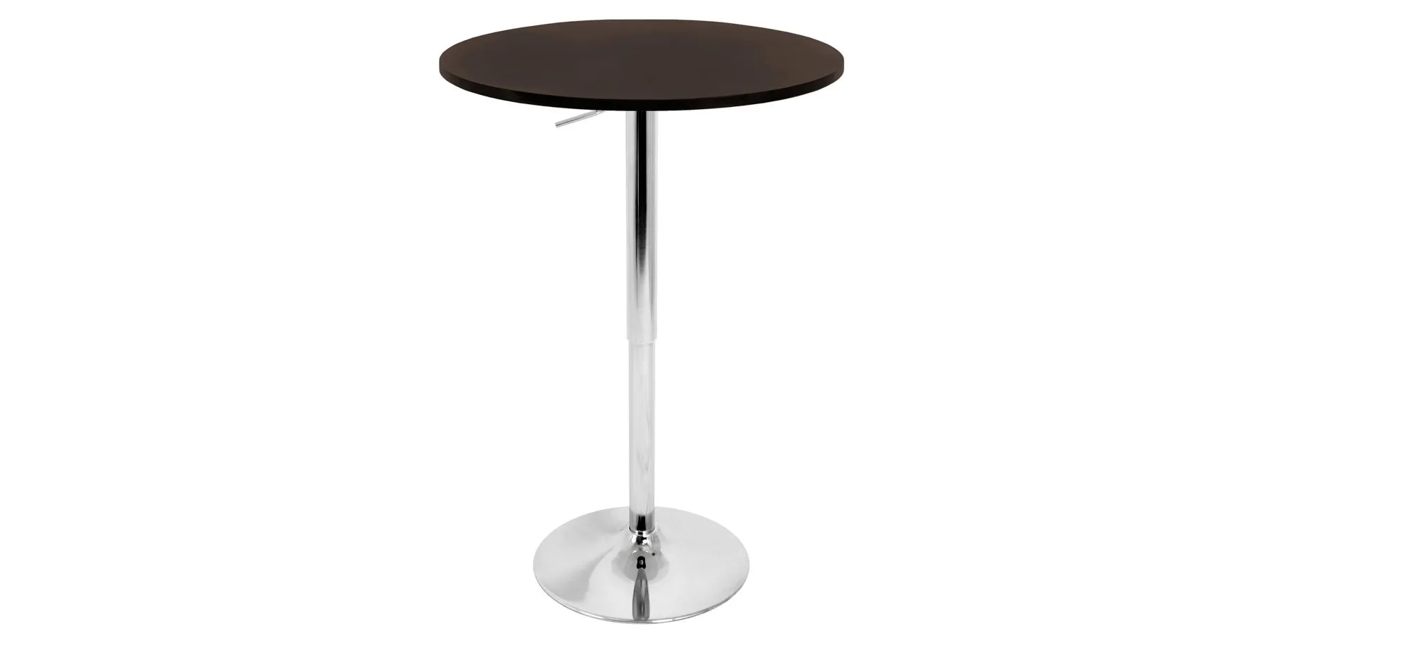 Spokane Adjustable-Height Bar Table in Brown by Lumisource