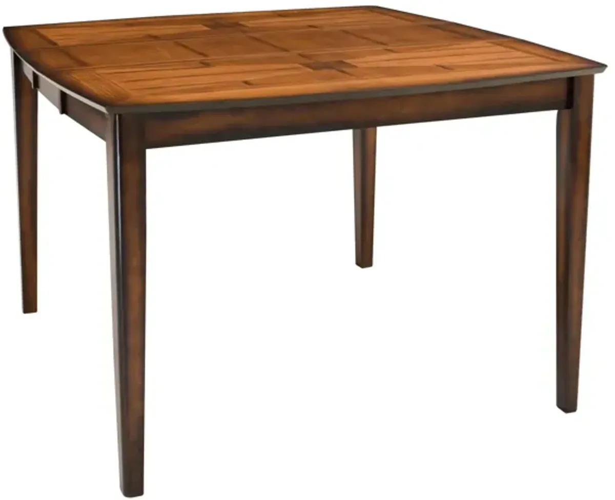 Denver Counter-Height Dining Table W/ Leaf in Amber / Dark Brown by Homelegance