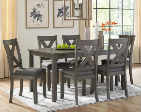 Nash 7-pc. Dining Set in Gray by Ashley Furniture