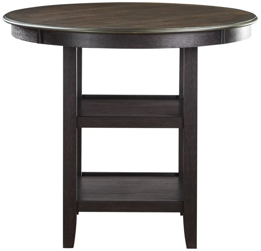Arlana Counter-Height Dining Table in Brown and Black by Homelegance