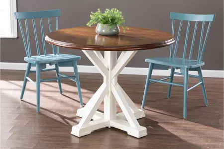 Gormley Farmhouse Dining Table in Off-White by SEI Furniture