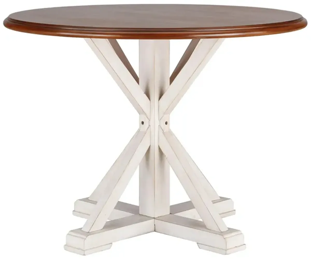 Gormley Farmhouse Dining Table in Off-White by SEI Furniture