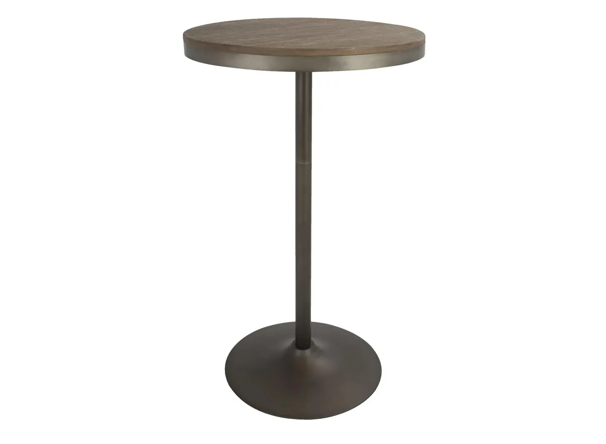 Dakota Bar Table in Antique by Lumisource