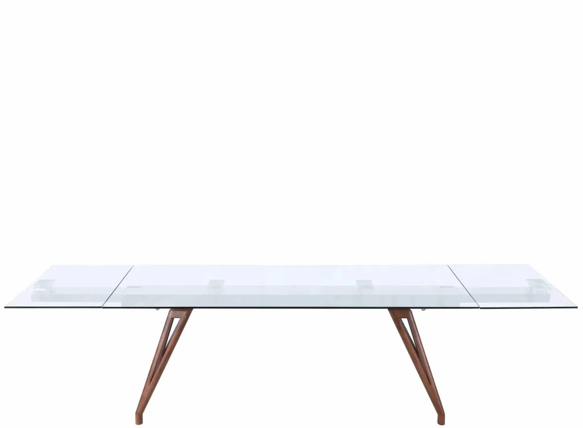 Eryka Dining Table in Walnut by Chintaly Imports