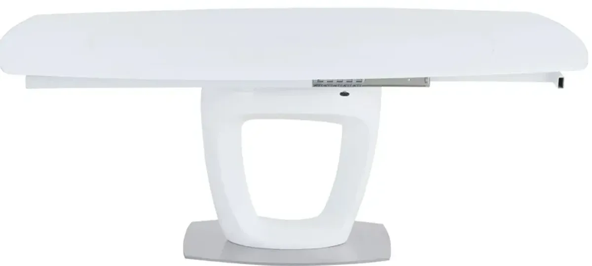 Giuliana Dining Table in White by Chintaly Imports