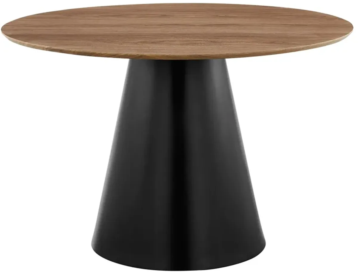 Mackenzie Round Dining Table in Walnut by New Pacific Direct