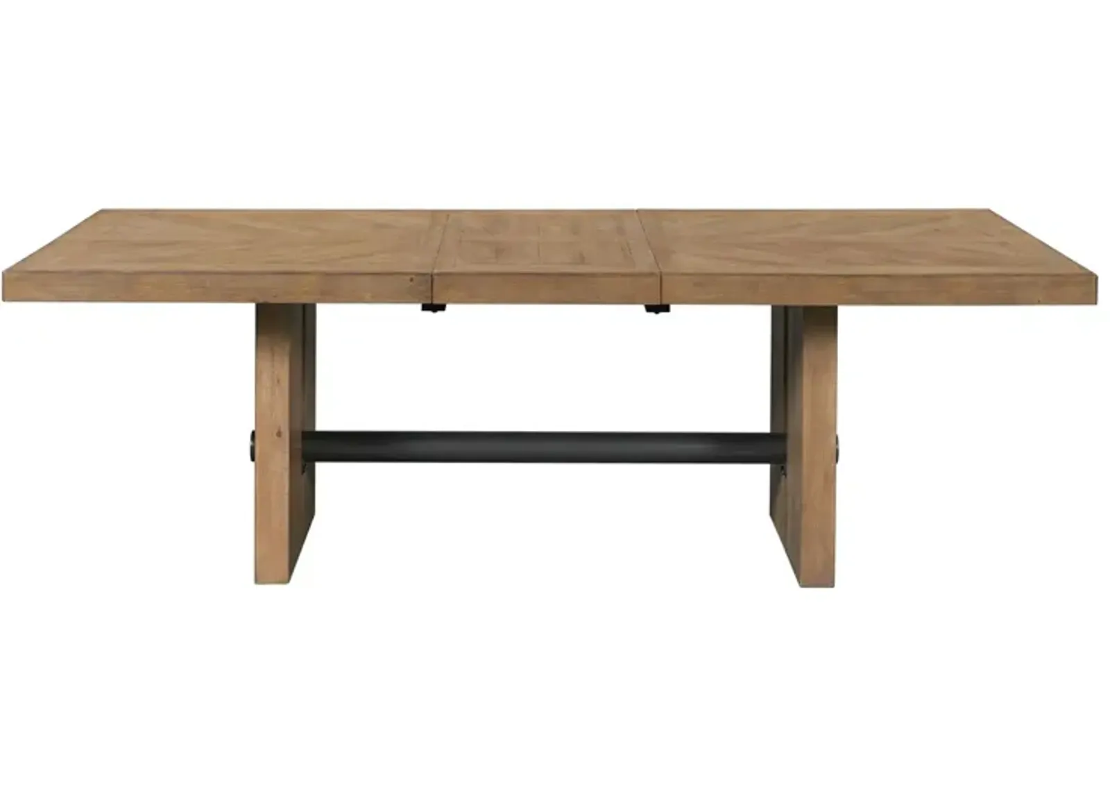 Landmark Trestle Table in Weathered Oak by Intercon