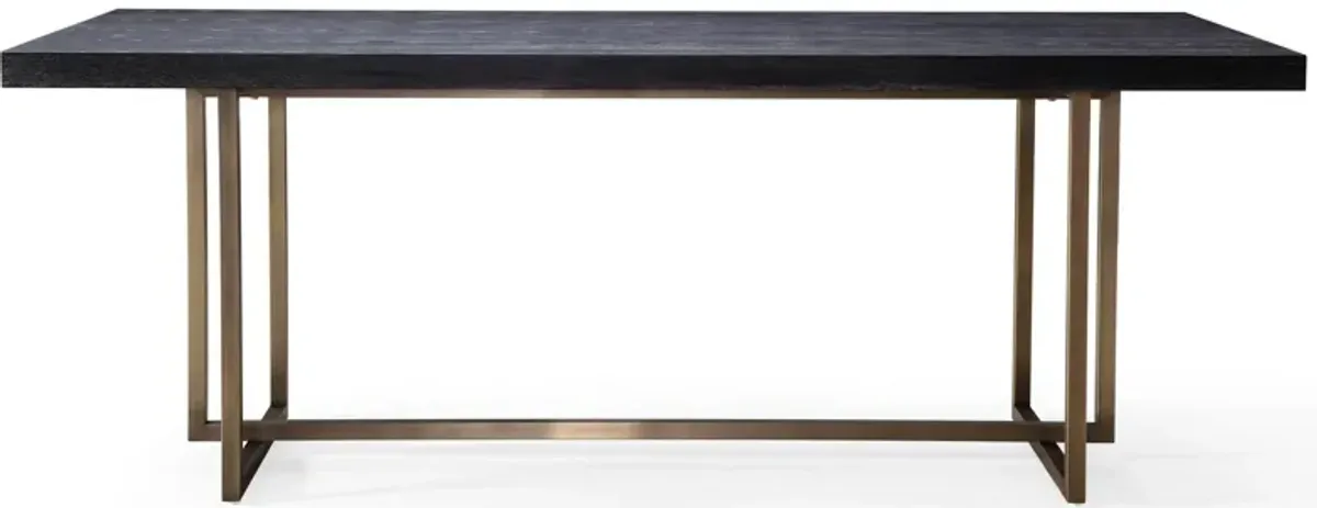 Mason Black 79" Dining Table in Black by Tov Furniture