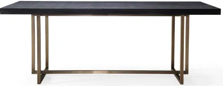Mason Black 79" Dining Table in Black by Tov Furniture