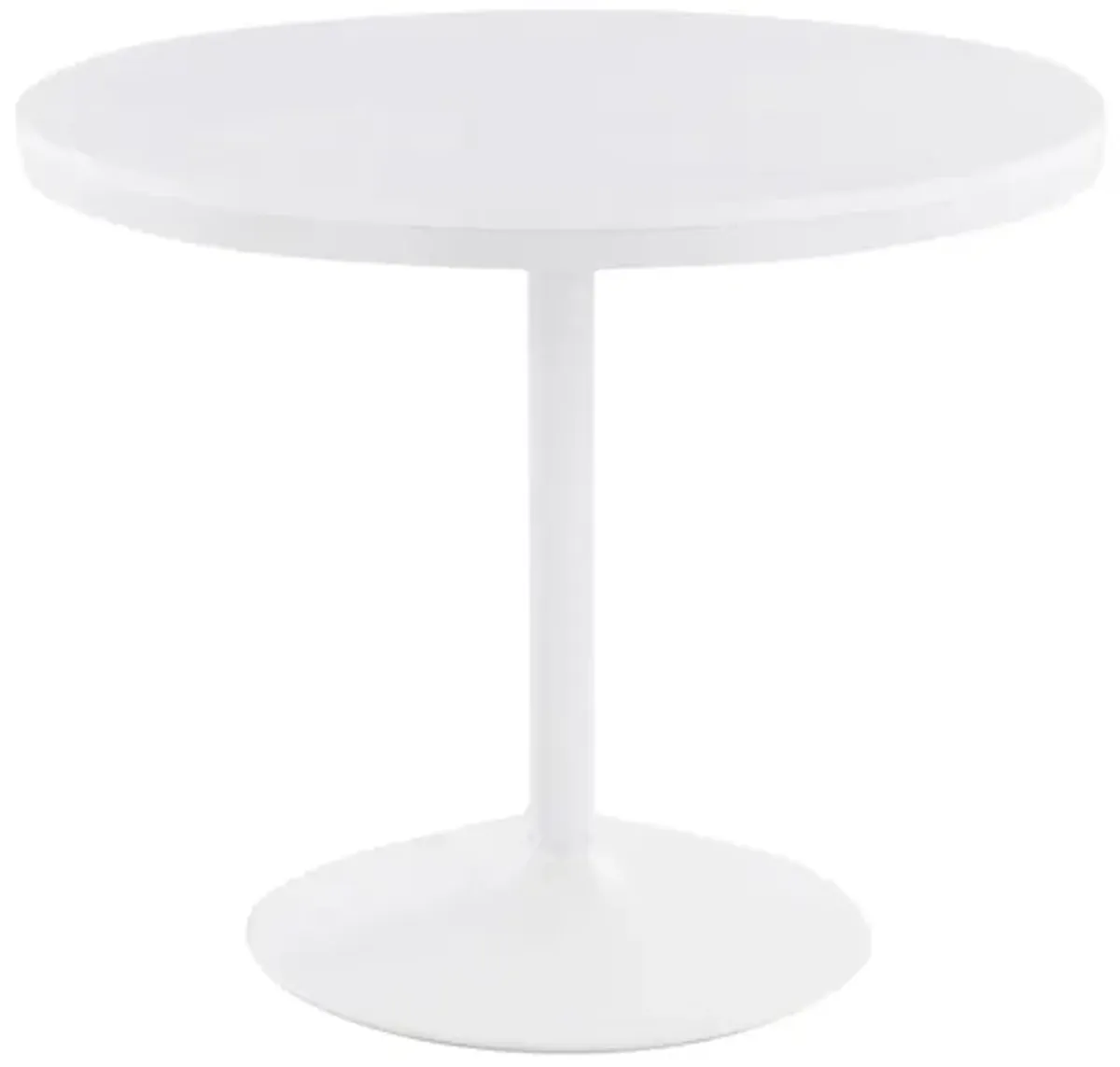 Dakota Dining Table in White by Lumisource