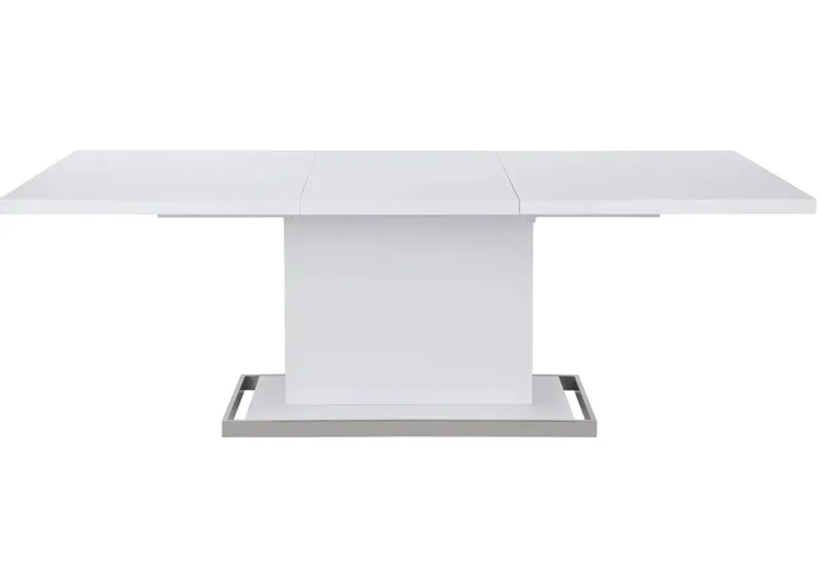 Krista Dining Table in White by Chintaly Imports