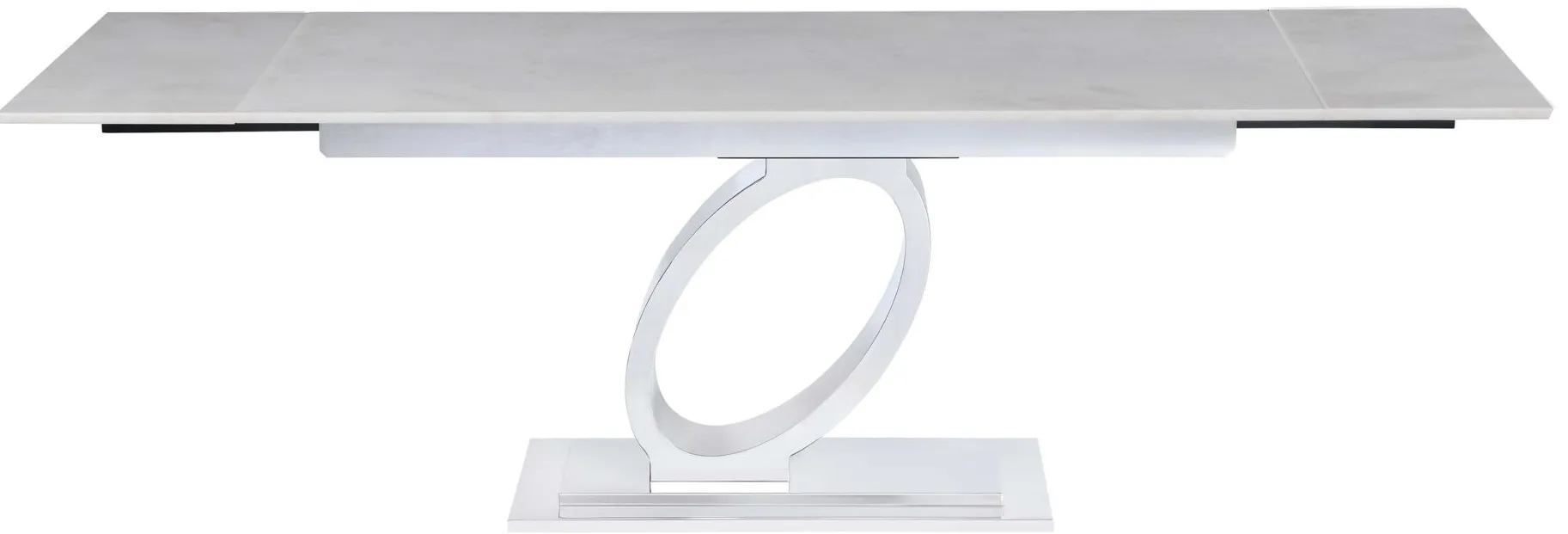 Lanna Dining Table in White by Chintaly Imports