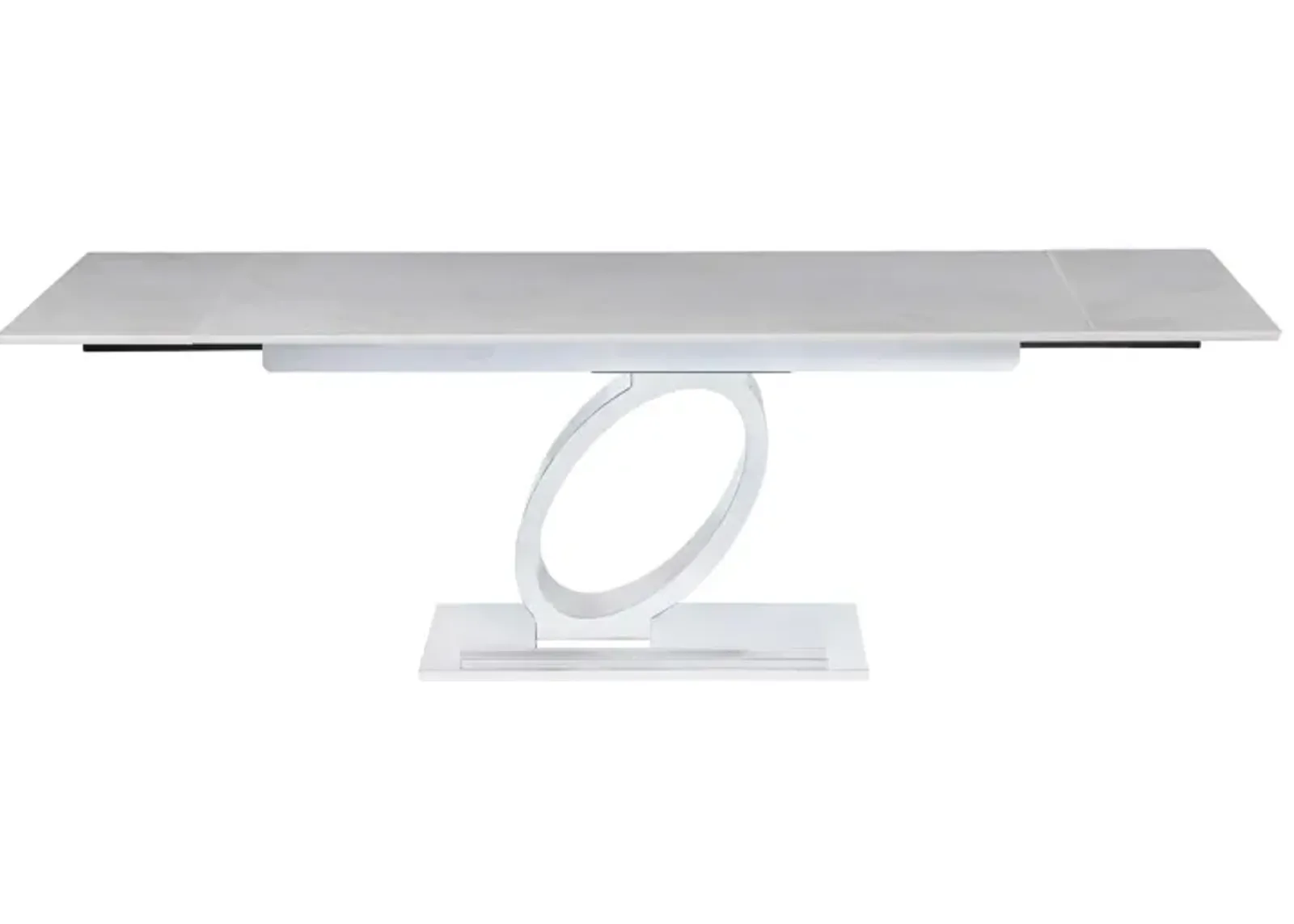 Lanna Dining Table in White by Chintaly Imports