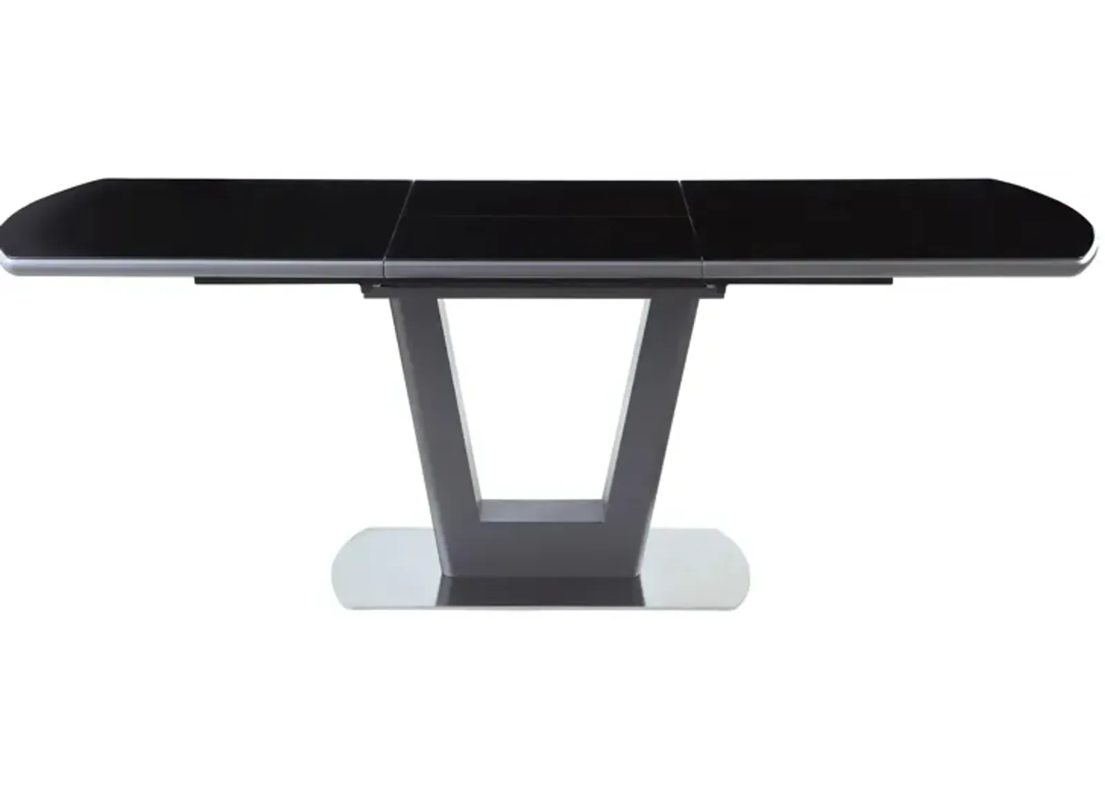 Surie Dining Table in Black and Gray by Chintaly Imports