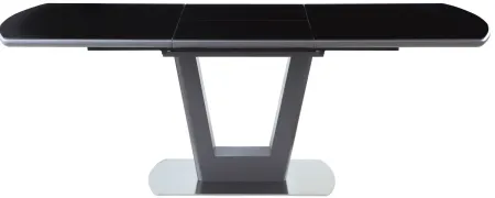 Surie Dining Table in Black and Gray by Chintaly Imports