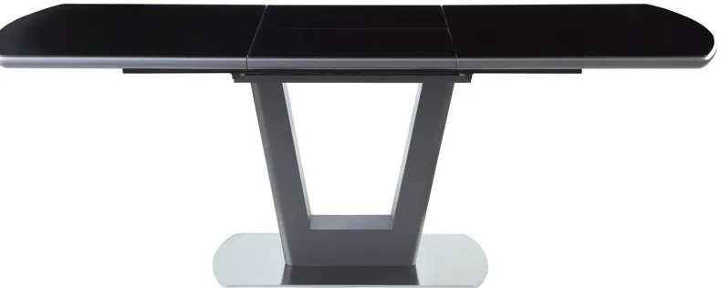 Surie Dining Table in Black and Gray by Chintaly Imports