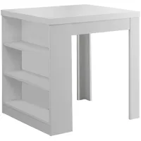 Santa Cruz Counter-Height Dining Table in White by Monarch Specialties