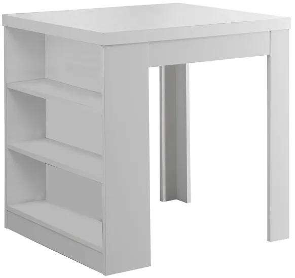 Santa Cruz Counter-Height Dining Table in White by Monarch Specialties