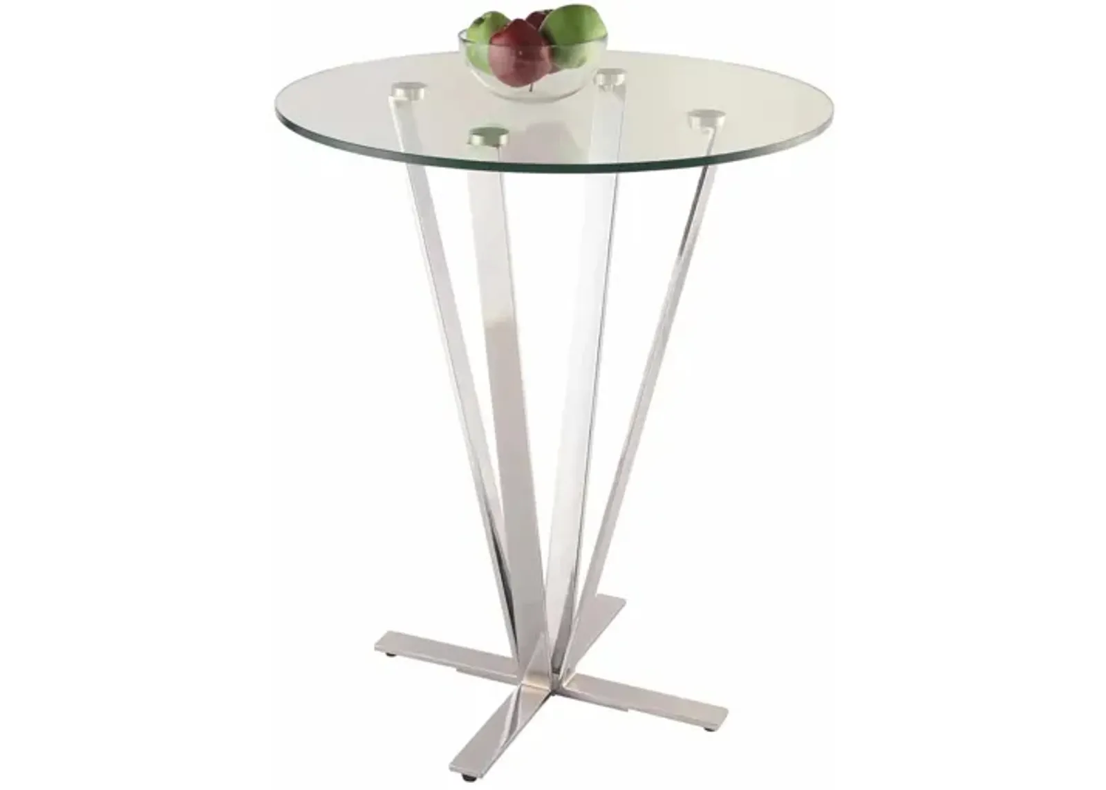 Cortlan Counter-Height Table in Silver by Chintaly Imports