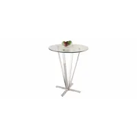 Cortlan Counter-Height Table in Silver by Chintaly Imports