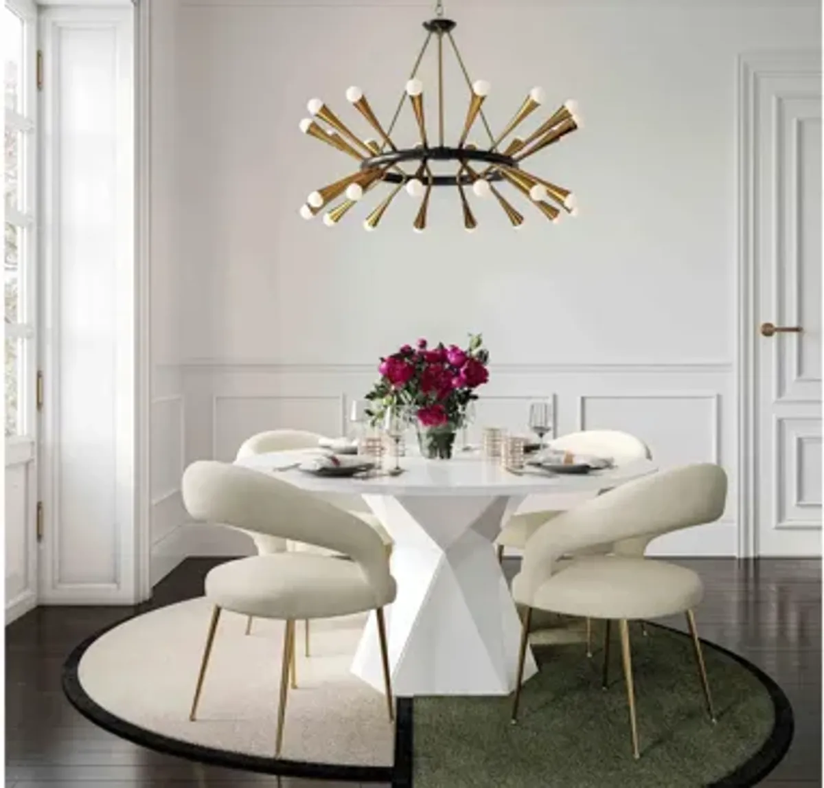 Iris Glass Dining Table