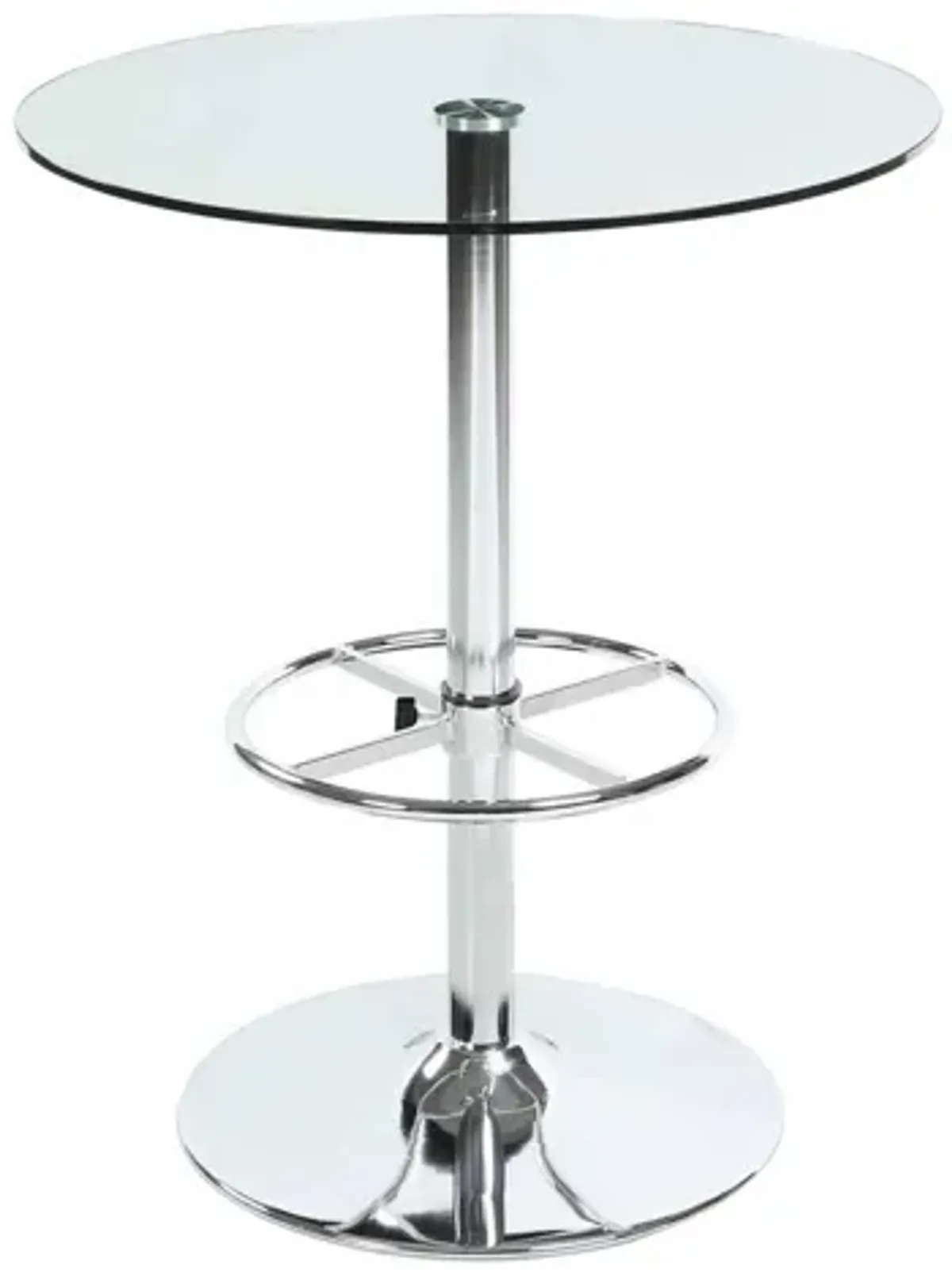 Levan Bar Table in Chrome by Chintaly Imports