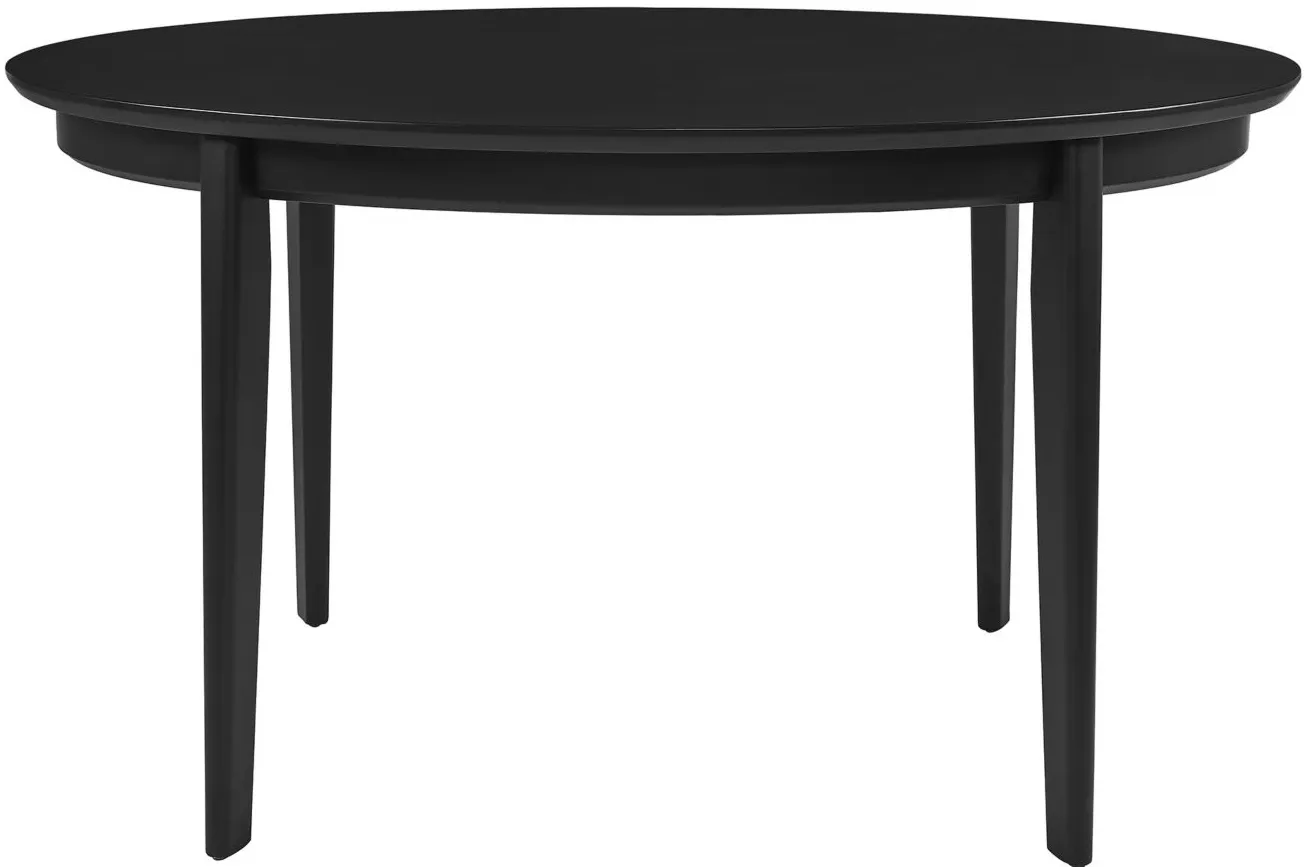 Atle Oval Table in Black by EuroStyle