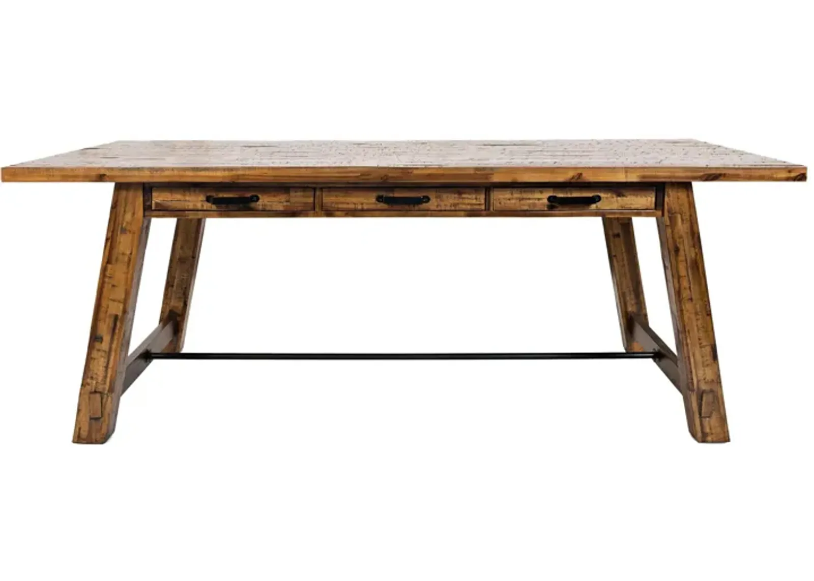 Cannon Valley Trestle Dining Table in Brown / Distressed Medium Brown by Jofran