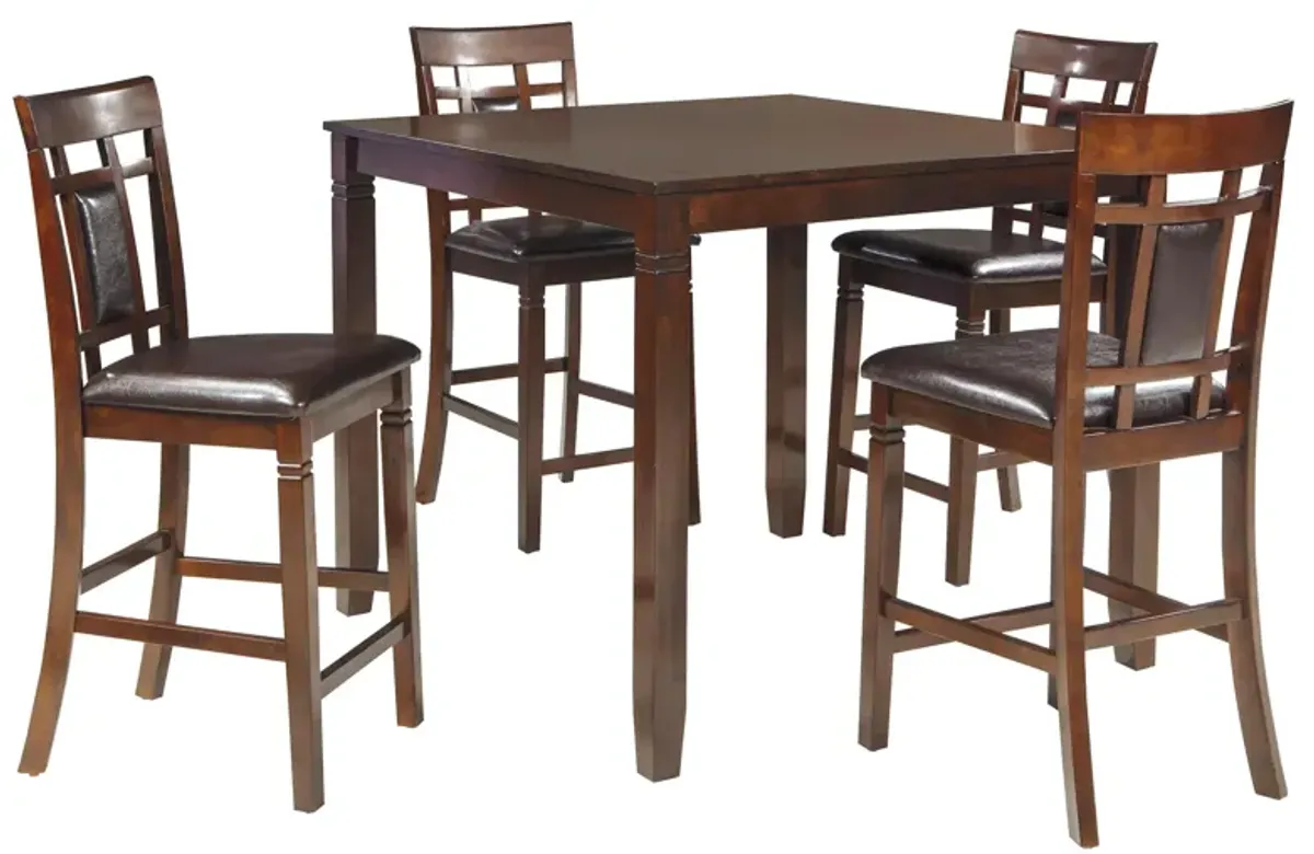 Brownell 5-pc. Counter-Height Dining Set in Brown / Brown by Ashley Furniture