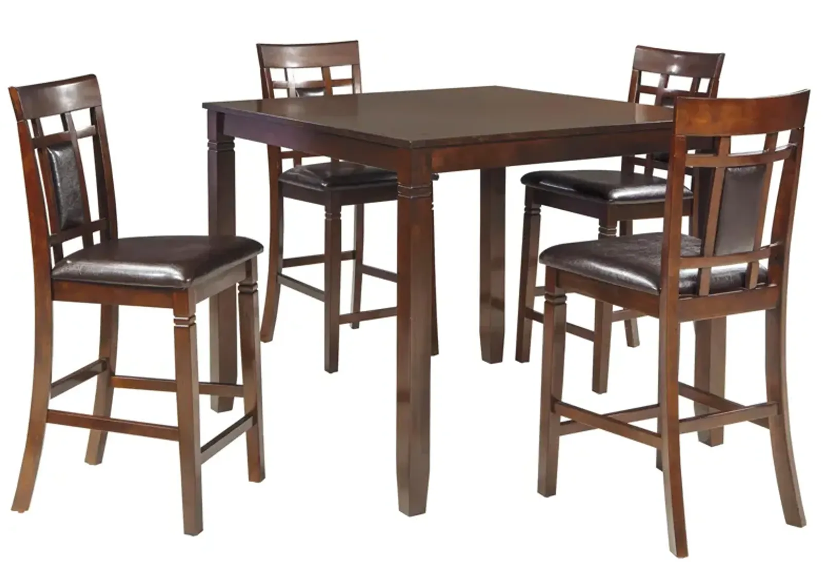 Brownell 5-pc. Counter-Height Dining Set in Brown / Brown by Ashley Furniture