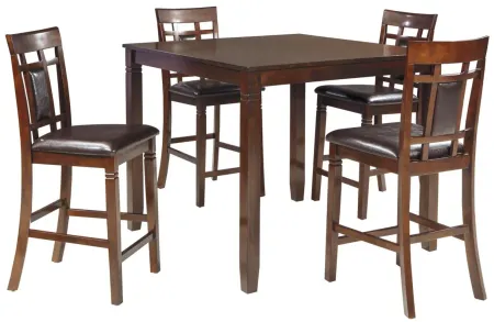 Brownell 5-pc. Counter-Height Dining Set in Brown / Brown by Ashley Furniture
