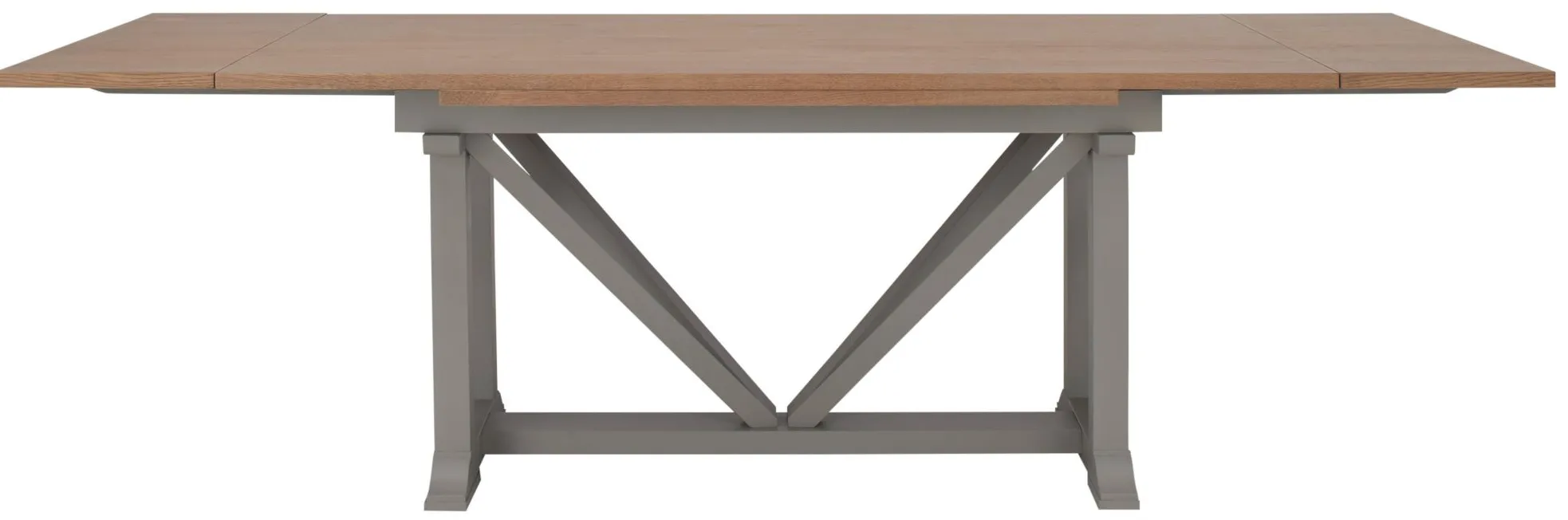 Crew Dining Table in Timeless Oak/Gray Skies by Riverside Furniture