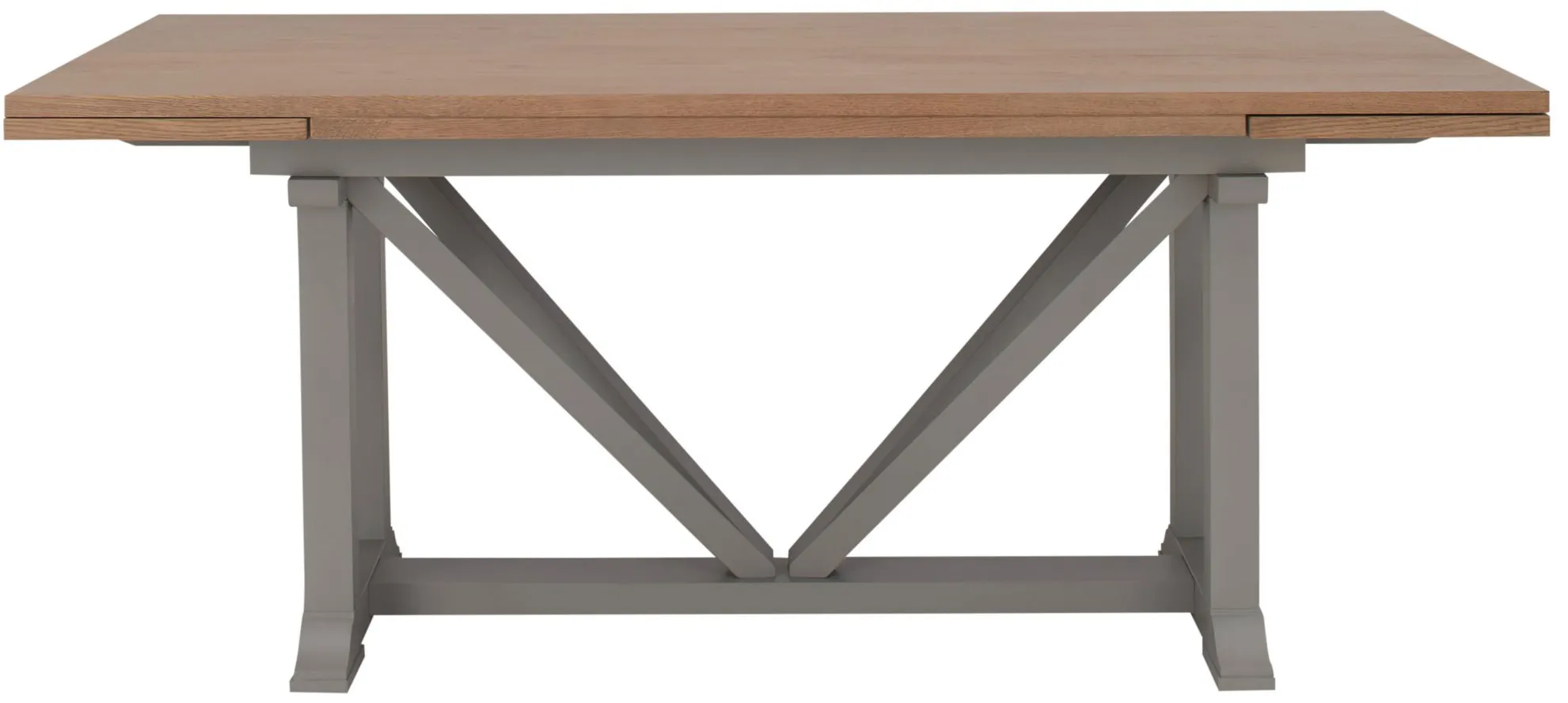 Crew Dining Table in Timeless Oak/Gray Skies by Riverside Furniture